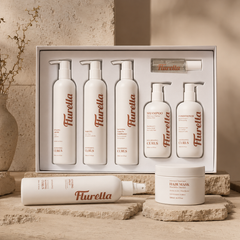 Flurella Nourishing Curls Complete Hair Care Set – 8 Piece